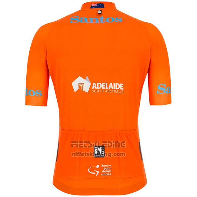 2019 Fietskleding Tour Down Under Ochre Oranje Korte Mouwen en Koersbroek